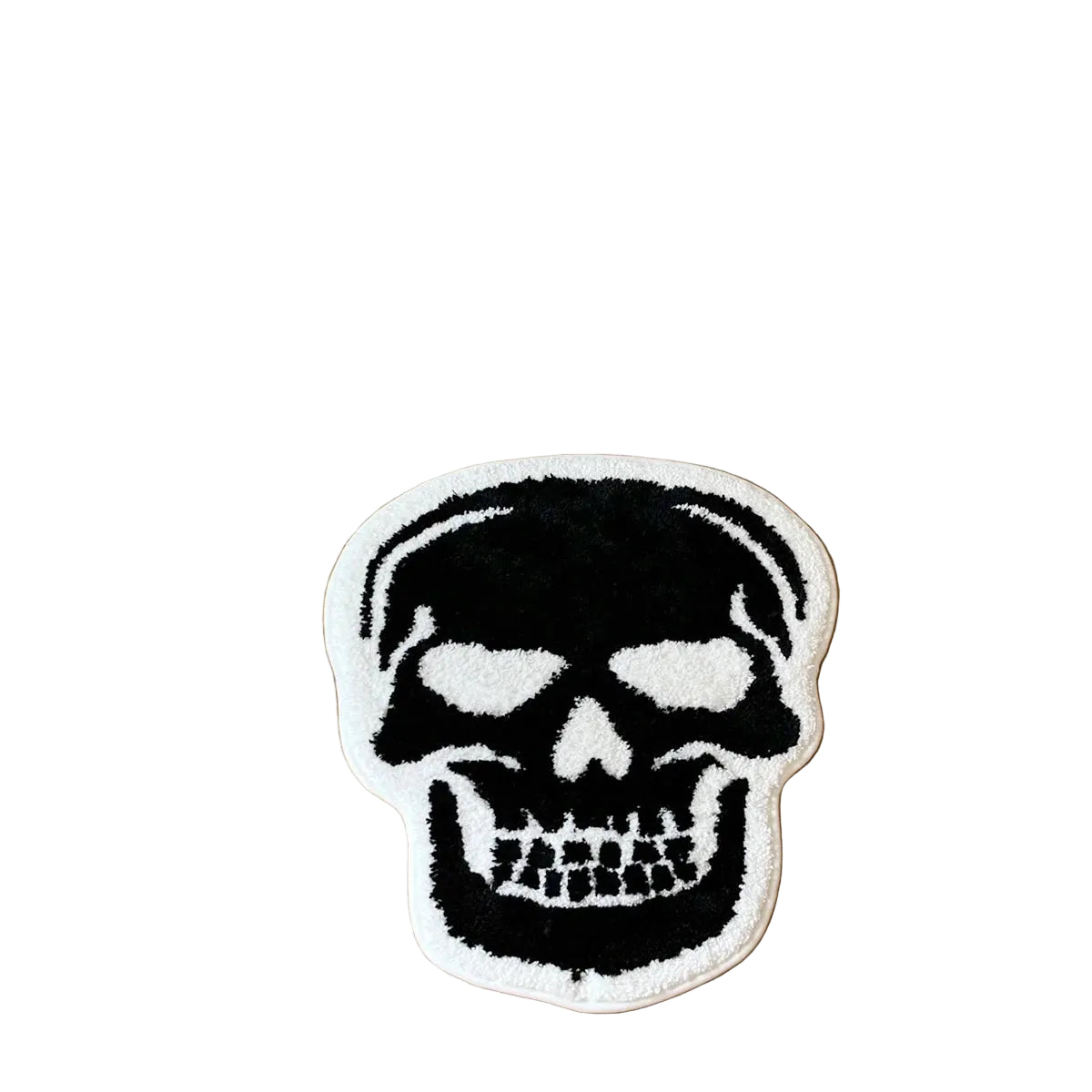 Black Skull Tufted Rug