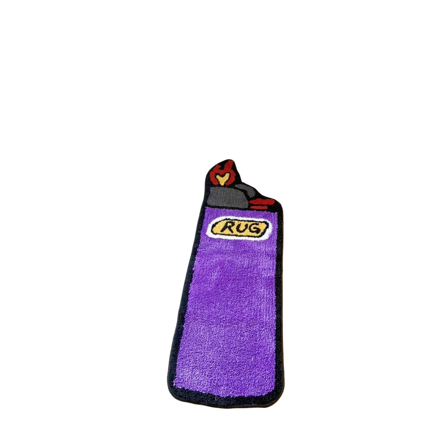 Purple Lighter Pattern Tufted Rug