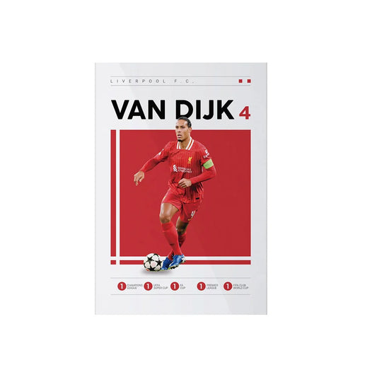 Soccer Player Framed Canvas Print