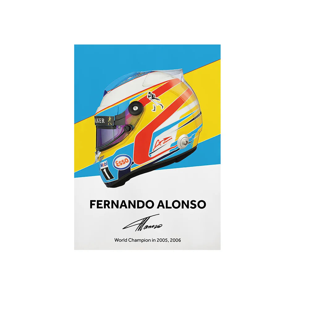 F1 Framed Canvas Print