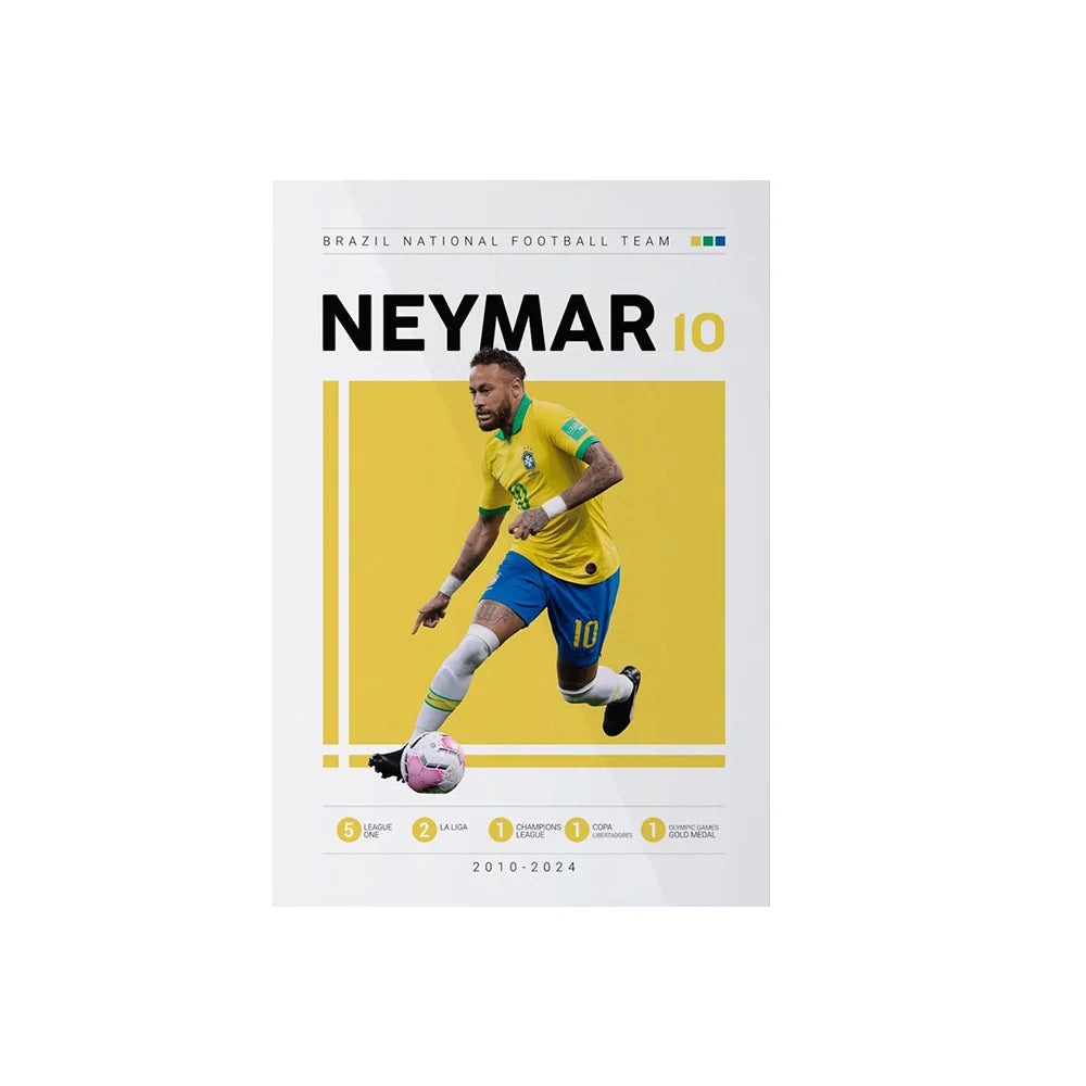 Soccer Player Framed Canvas Print