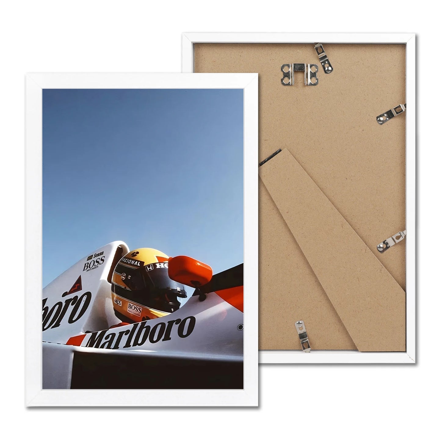 F1 Framed Canvas Print