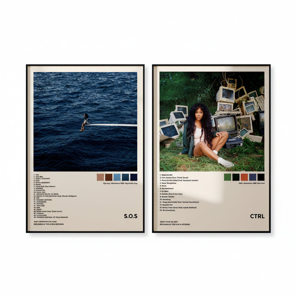 SZA Framed Canvas Print