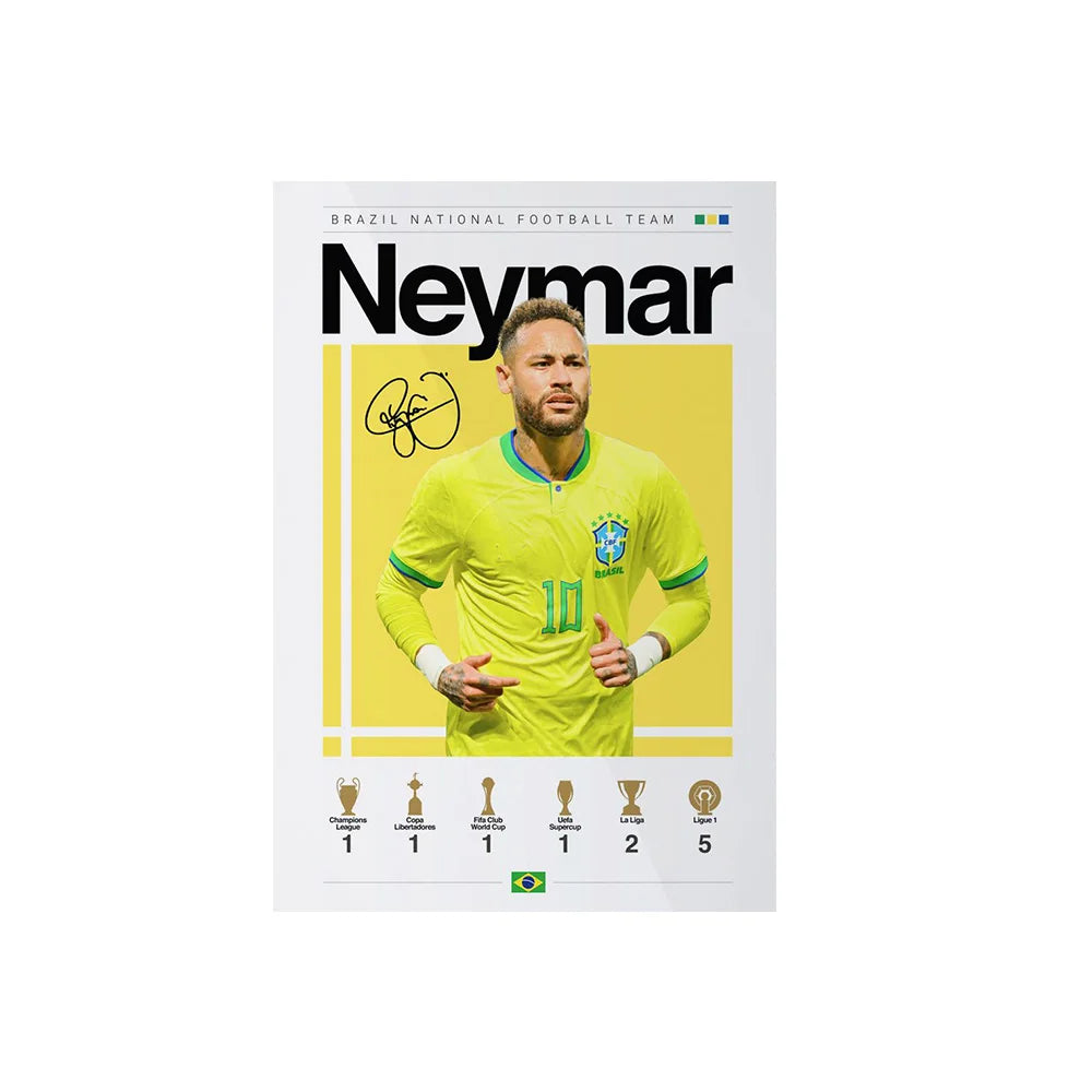 Soccer Player Framed Canvas Print