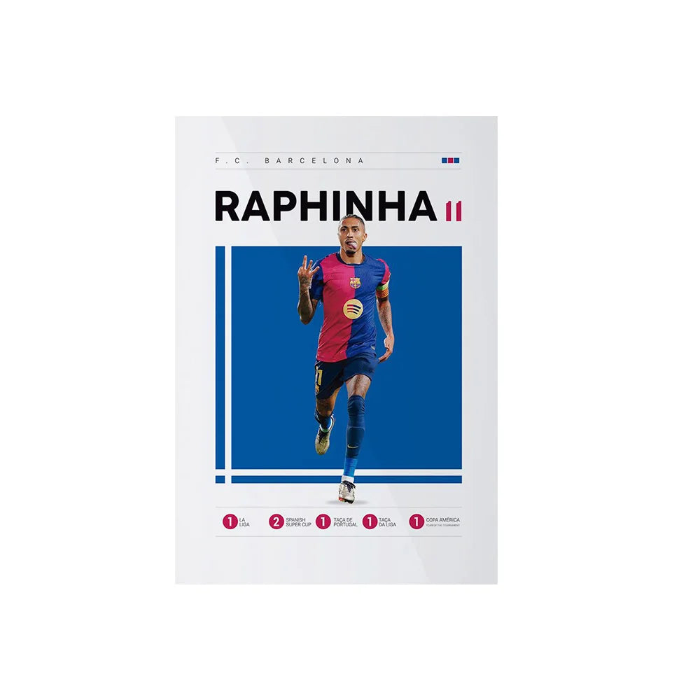 Soccer Player Framed Canvas Print