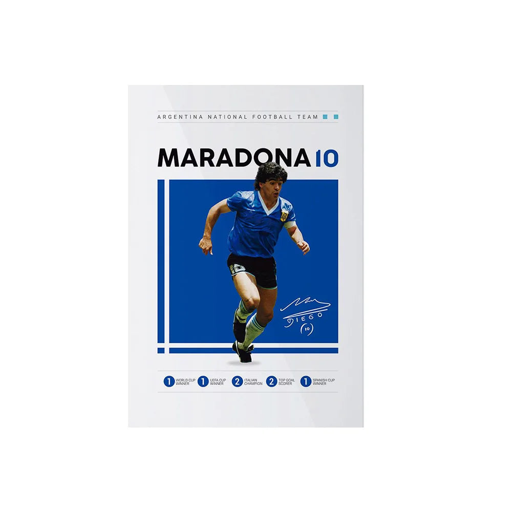 Soccer Player Framed Canvas Print