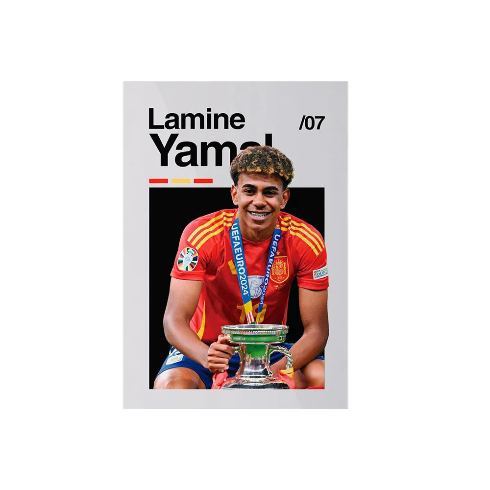 Soccer Player Framed Canvas Print