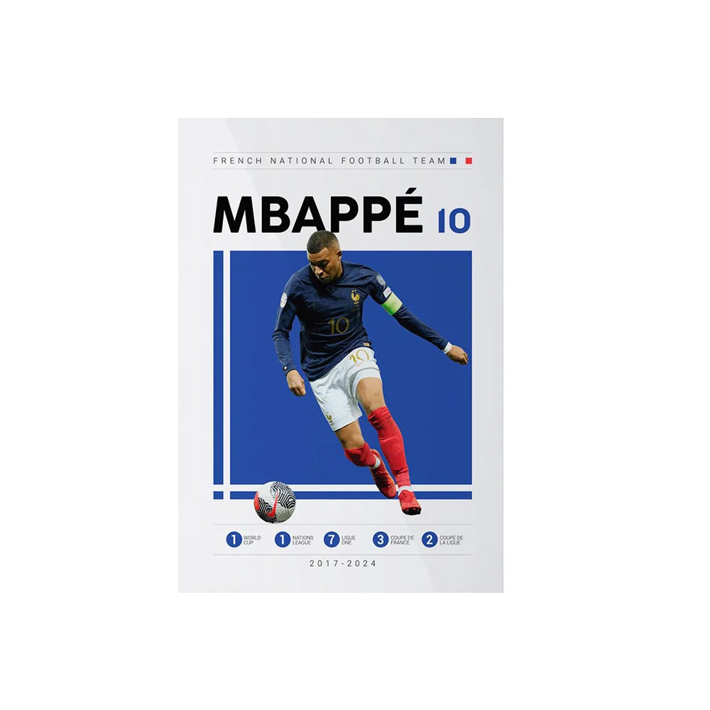 Soccer Player Framed Canvas Print