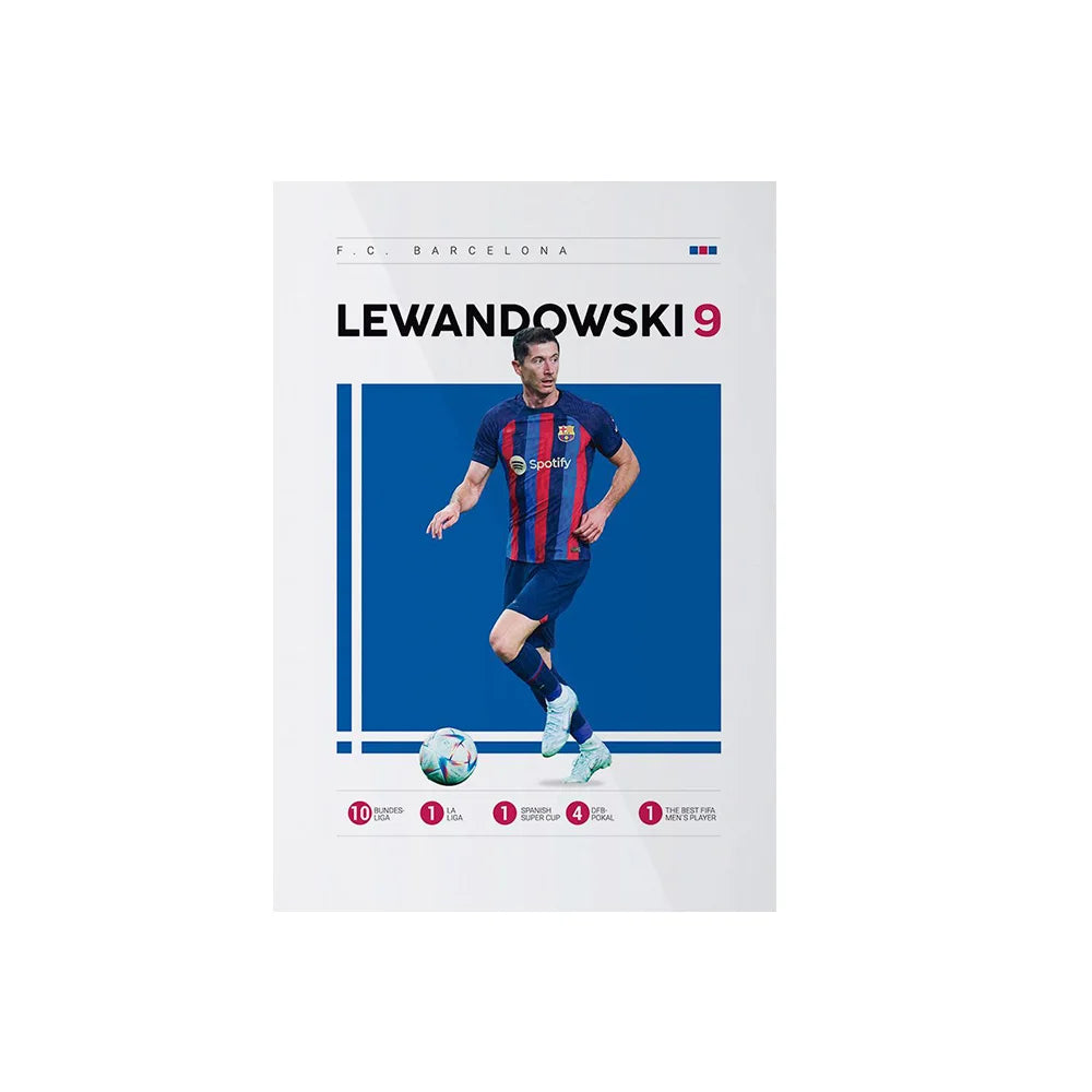 Soccer Player Framed Canvas Print