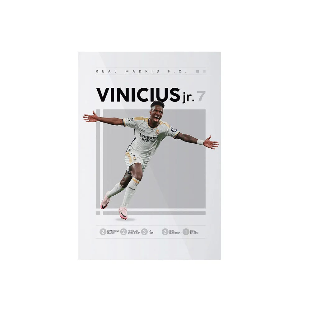 Soccer Player Framed Canvas Print