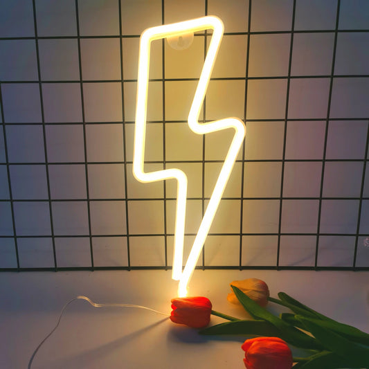 Lightning Bolt LED Wall Sign