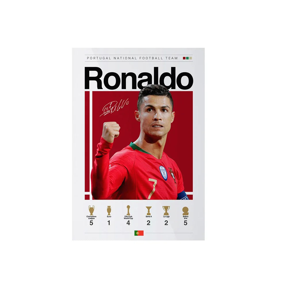 Soccer Player Framed Canvas Print