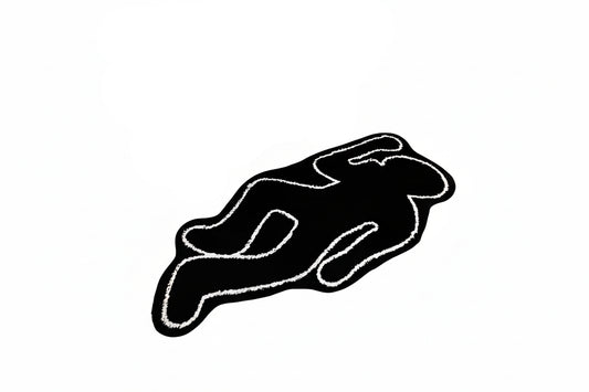 Human-Shaped Printed Rug