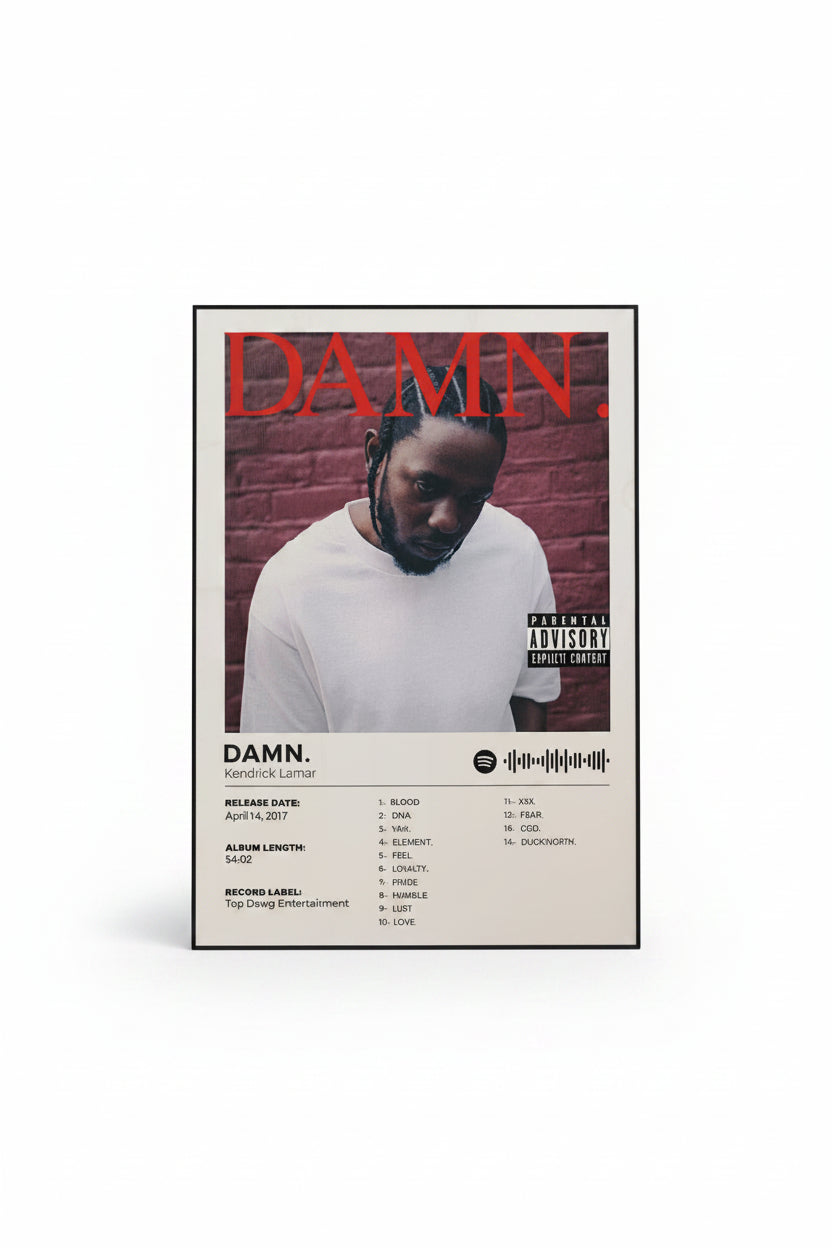Kendrick Lamar Framed Canvas Print