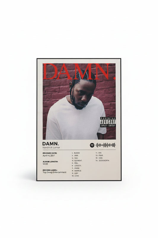 Kendrick Lamar Framed Canvas Print