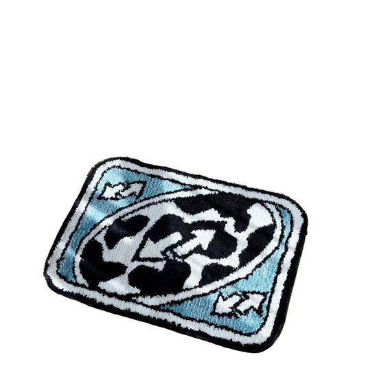 Uno Reverse Card Tufted Rug