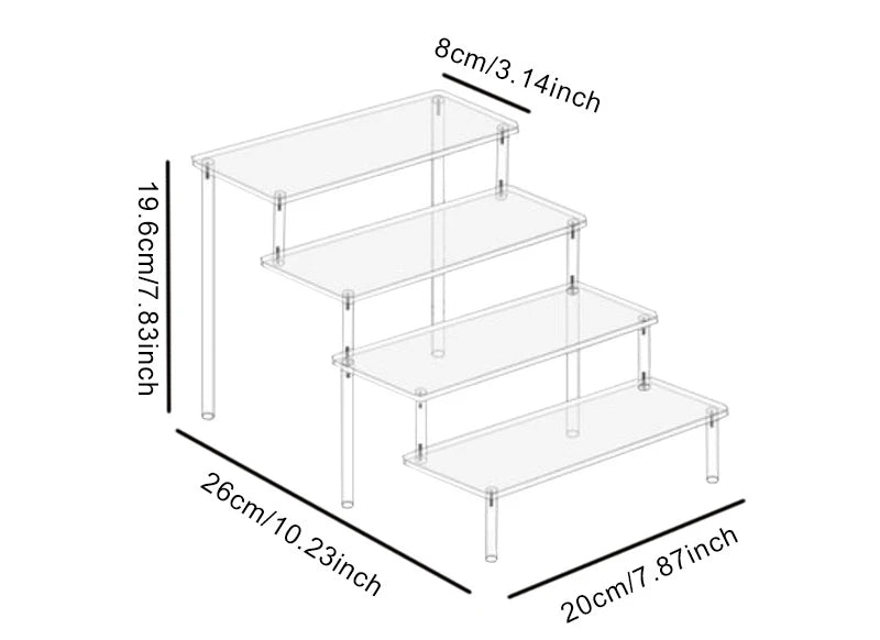 1-4 Tier Acrylic Stand