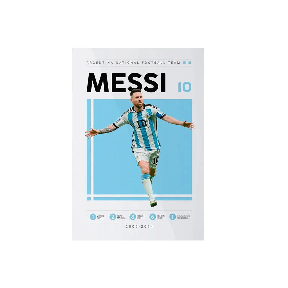 Soccer Player Framed Canvas Print