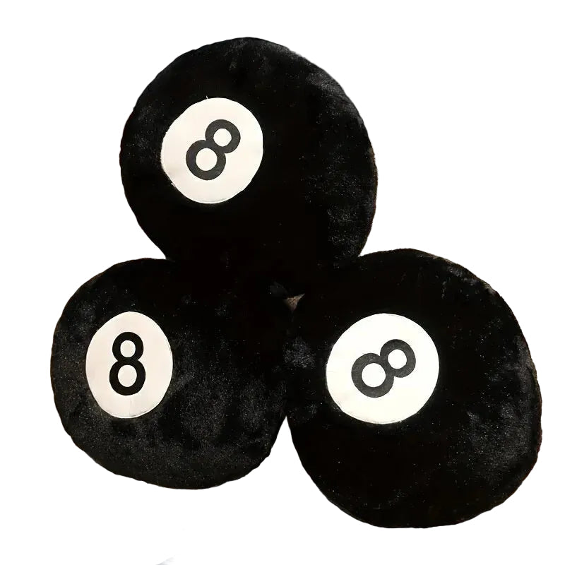 Black 8 Billiard Pillow