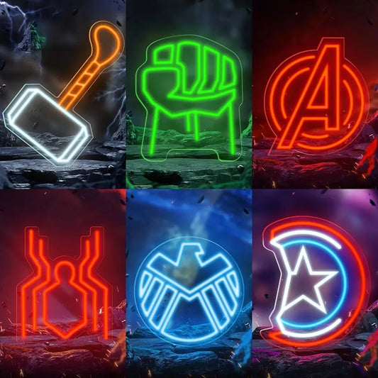 Marvel Superhero LED Wall Sign