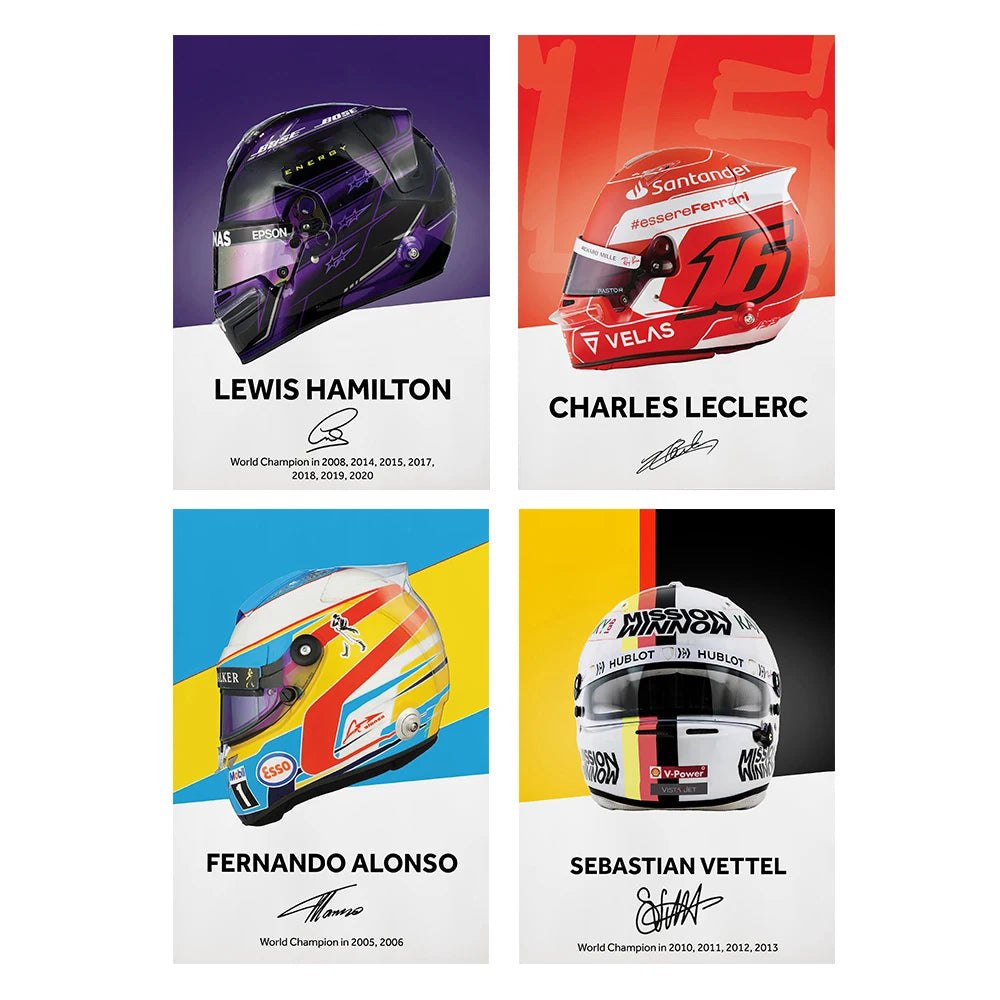 F1 Framed Canvas Print