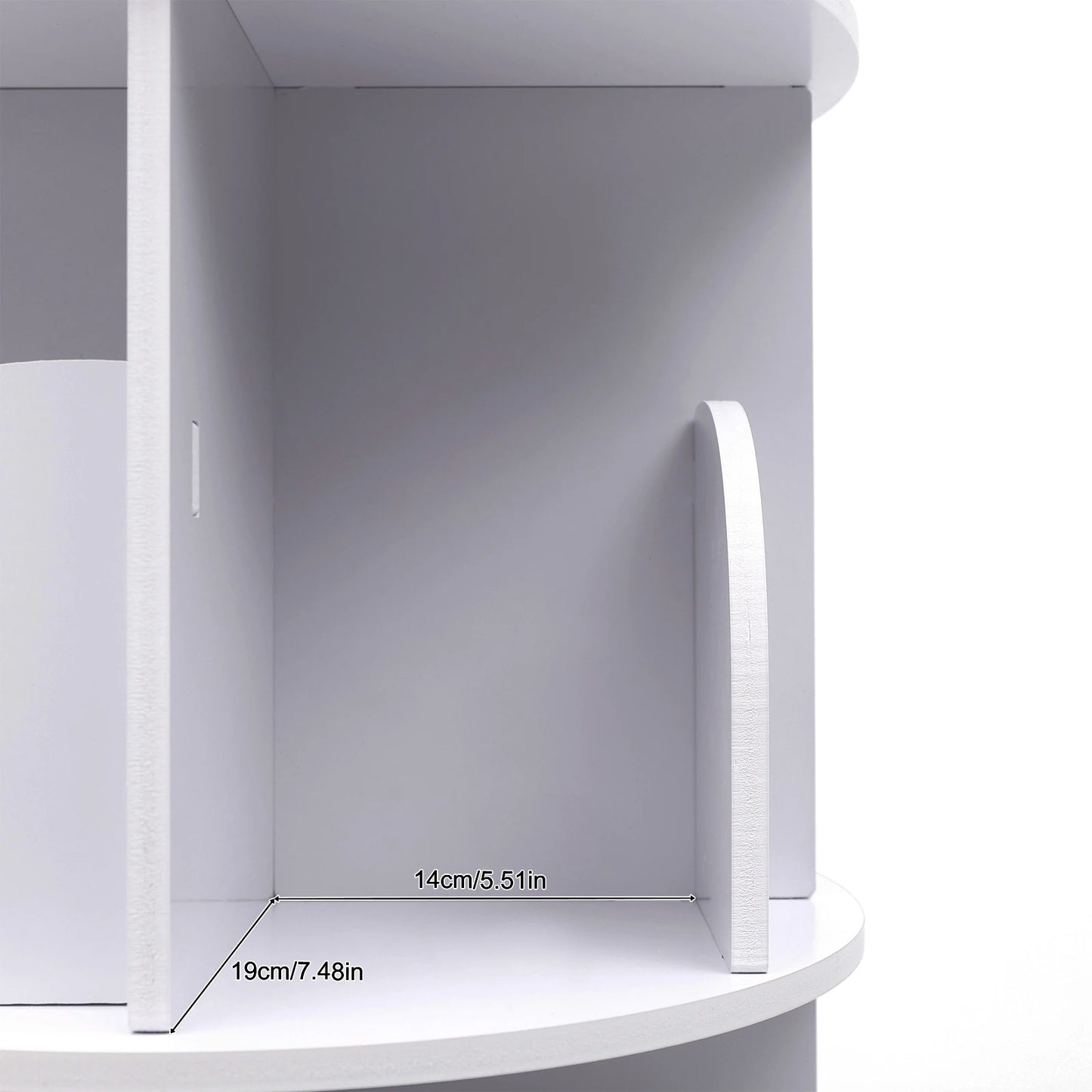 4 Tier Rotating Bookshelf