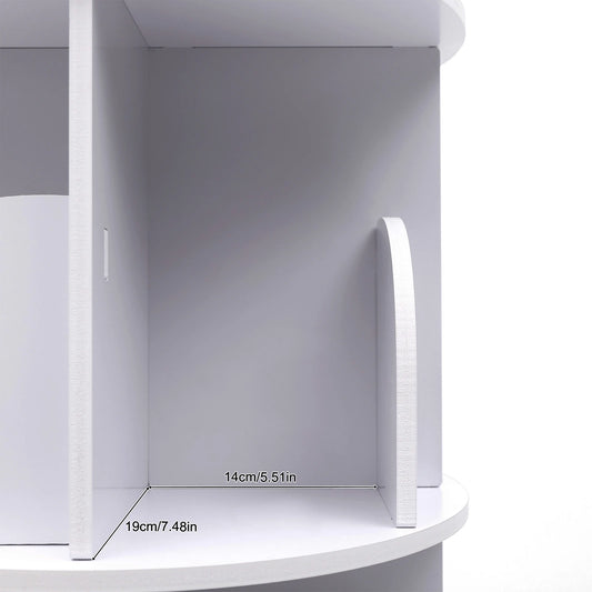 4 Tier Rotating Bookshelf