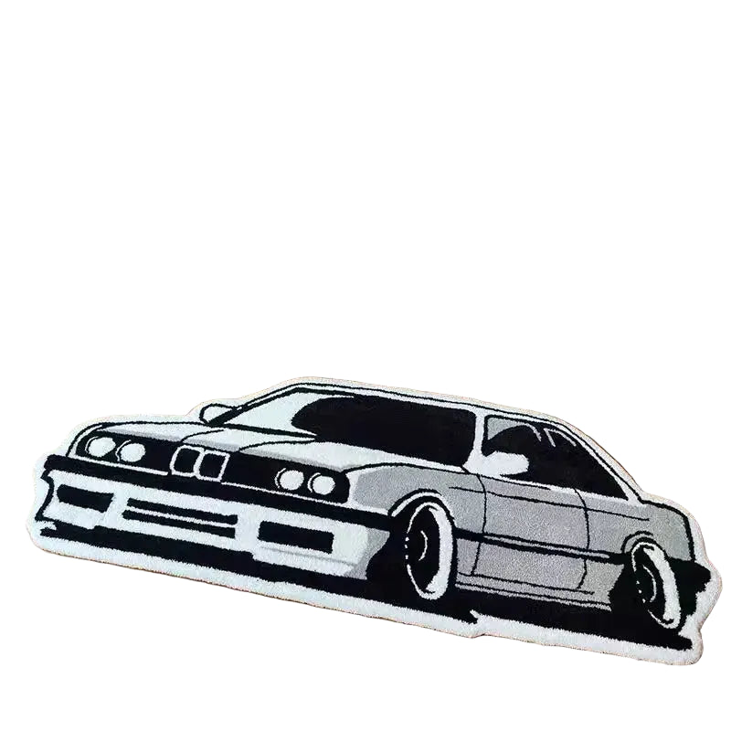 Retro BMW Printed Rug