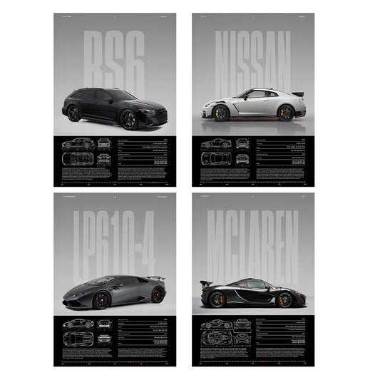 Sports Car Framed Canvas Prints