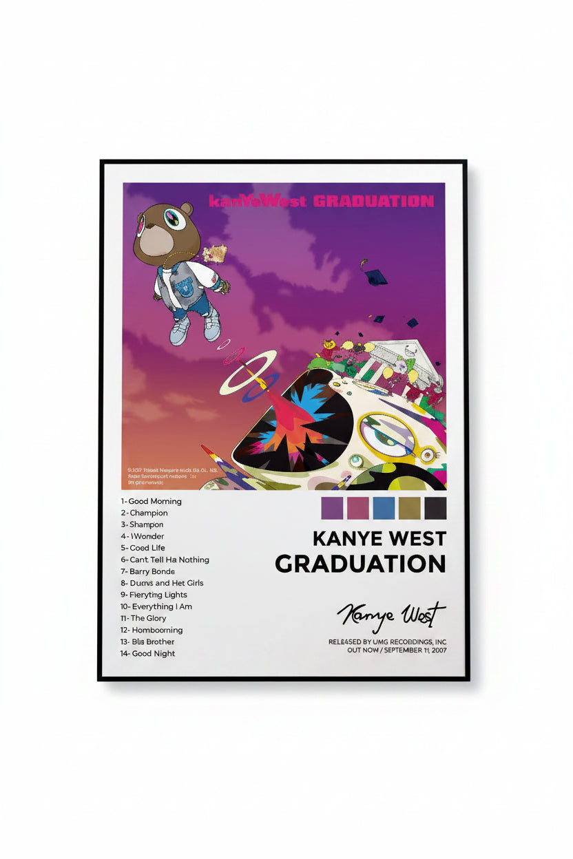 Kanye West Framed Canvas Print