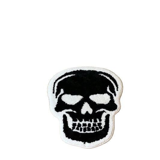 Black Skull Tufted Rug