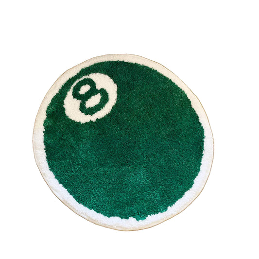 Green 8 Ball Tufted Rug