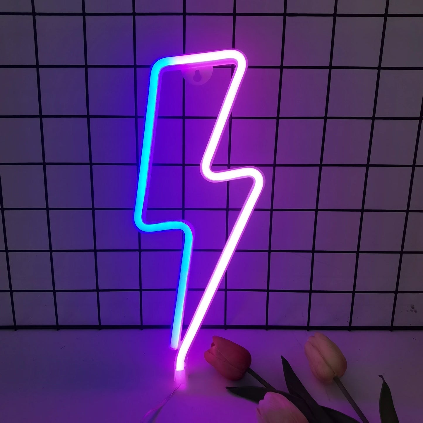 Lightning Bolt LED Wall Sign
