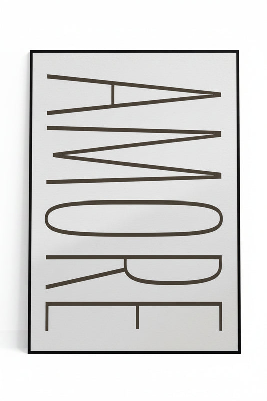 Amore Framed Canvas Print