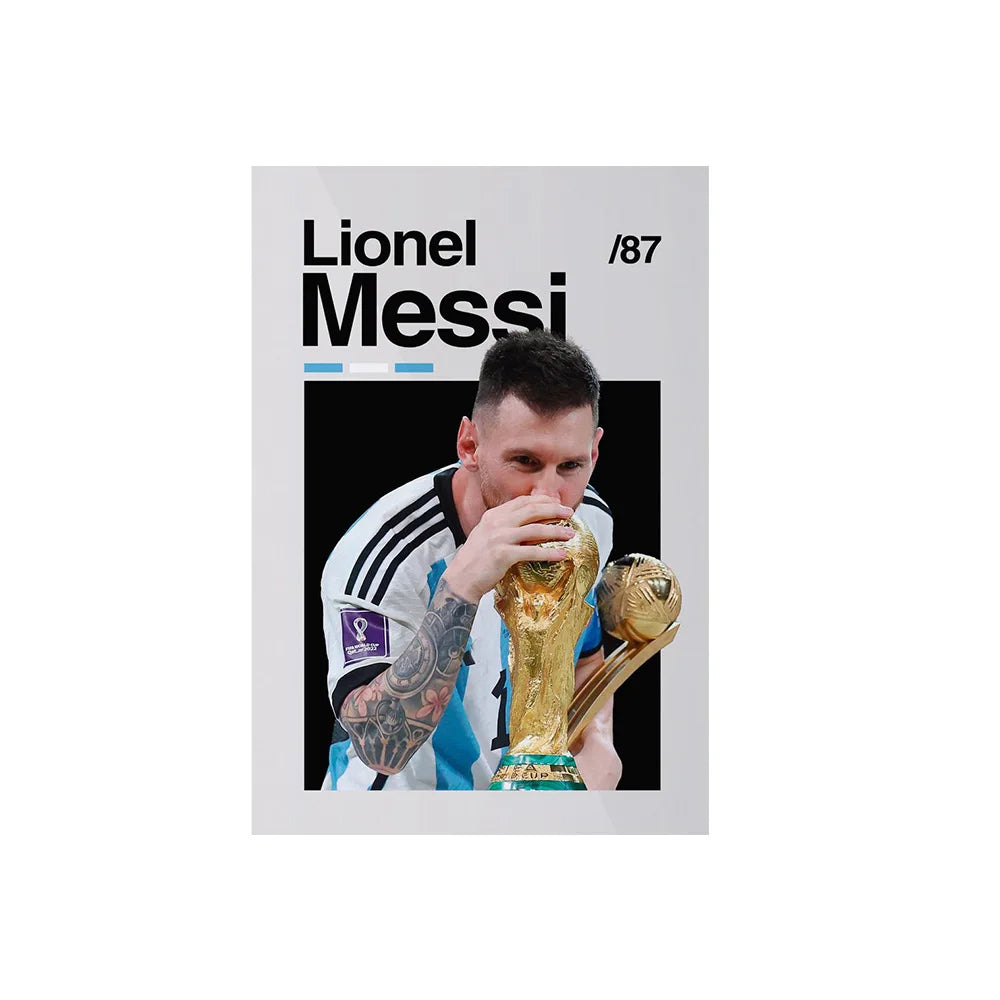 Soccer Player Framed Canvas Print