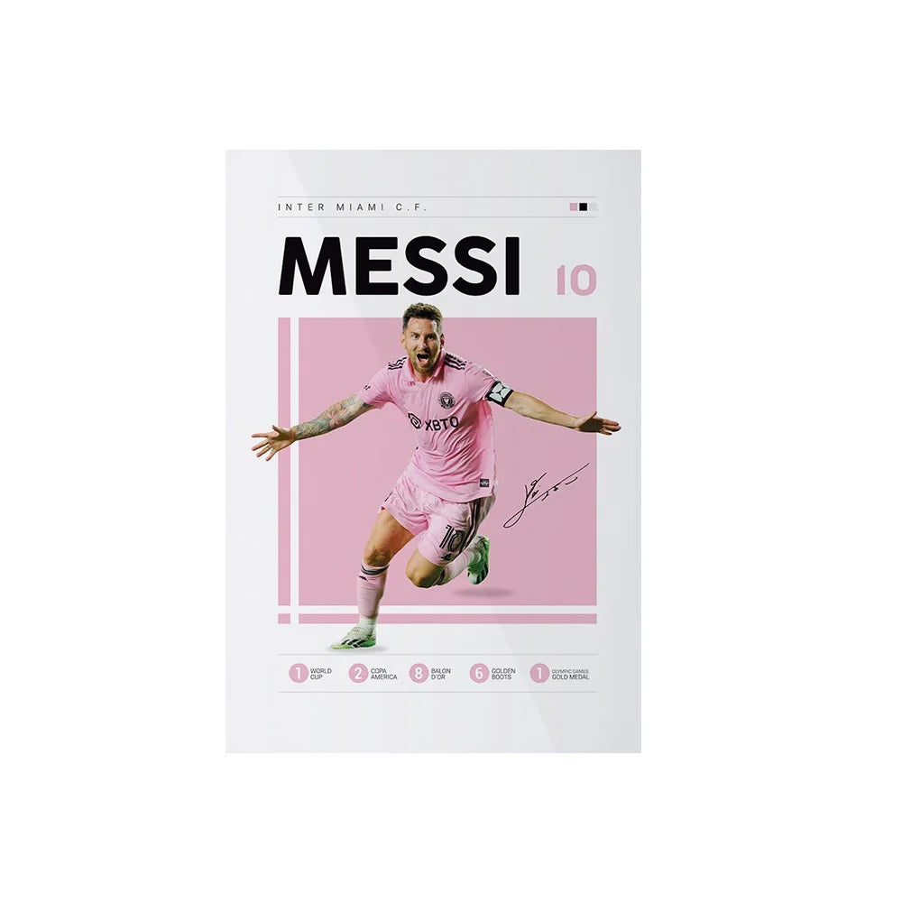 Soccer Player Framed Canvas Print