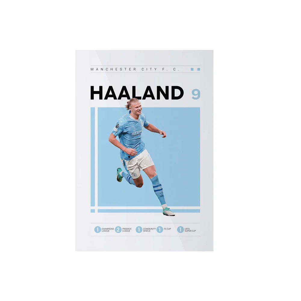 Soccer Player Framed Canvas Print