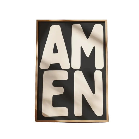 Amen Framed Canvas Print