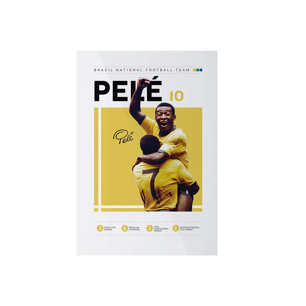 Soccer Player Framed Canvas Print