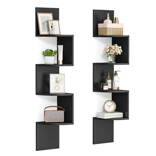2 Corner 4 Tier Shelves