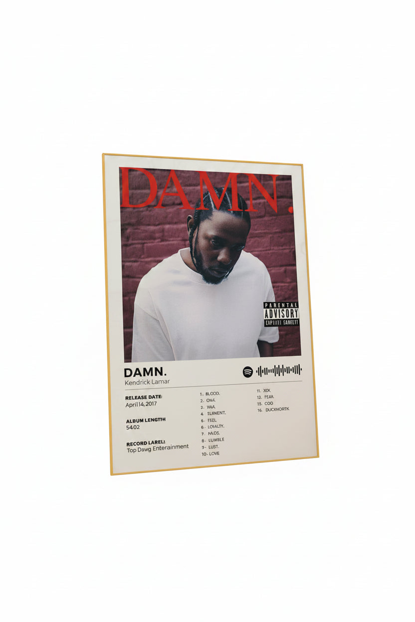 Kendrick Lamar Framed Canvas Print