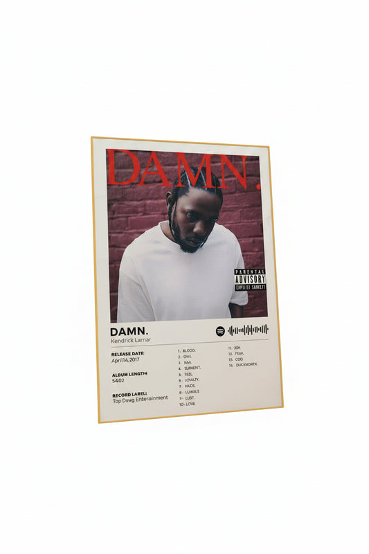 Kendrick Lamar Framed Canvas Print