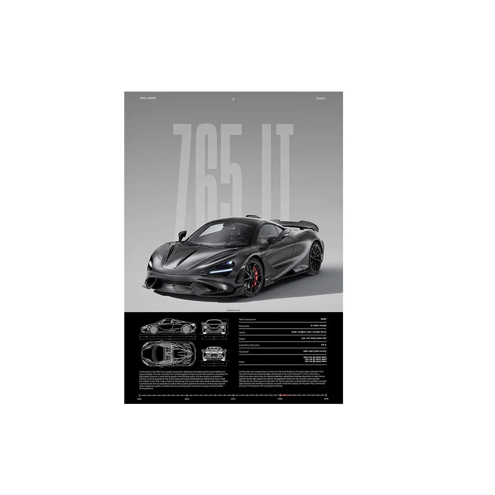 Sports Car Framed Canvas Prints