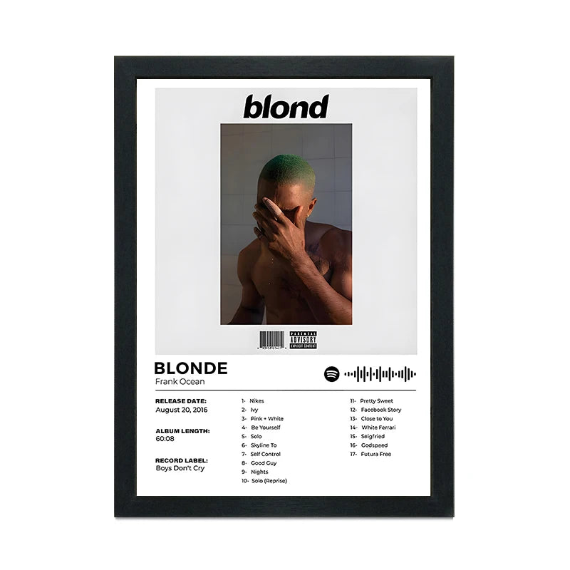 Frank Ocean Framed Canvas Print