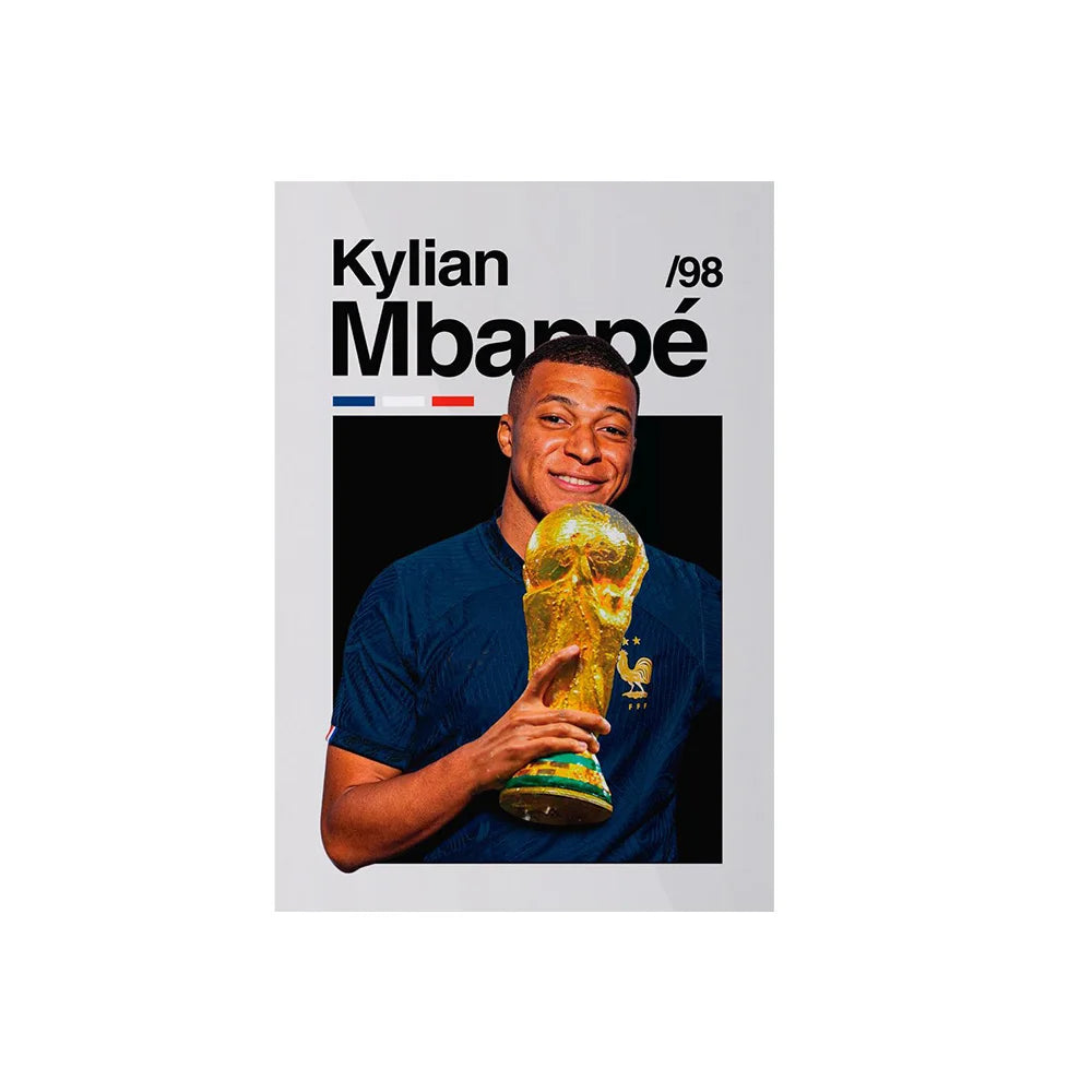 Soccer Player Framed Canvas Print