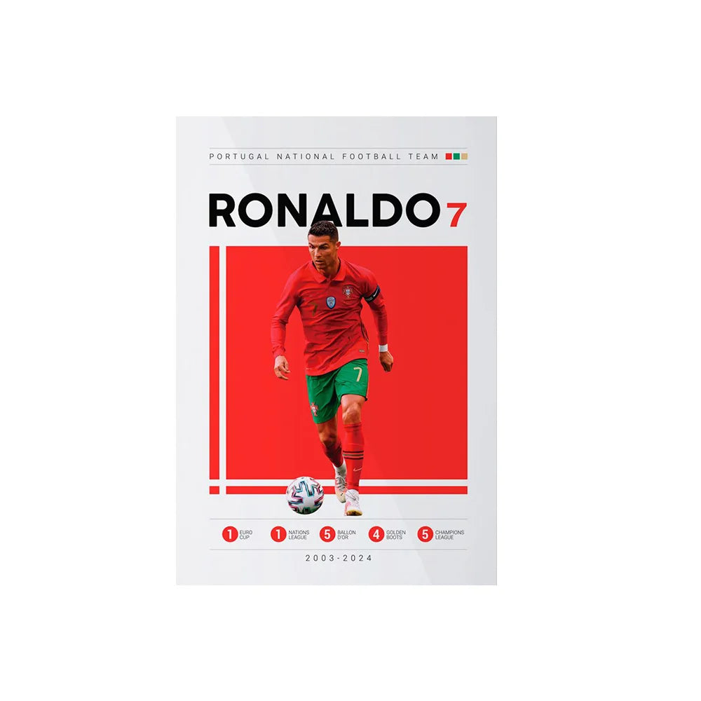 Soccer Player Framed Canvas Print