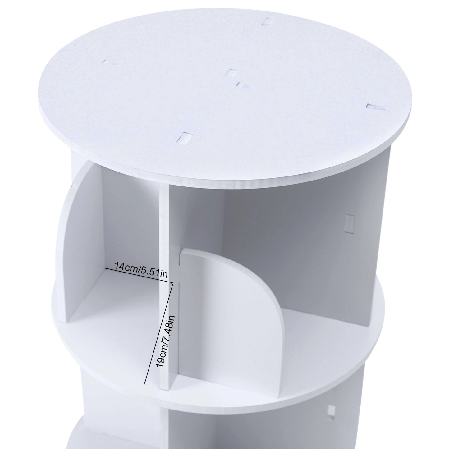 4 Tier Rotating Bookshelf