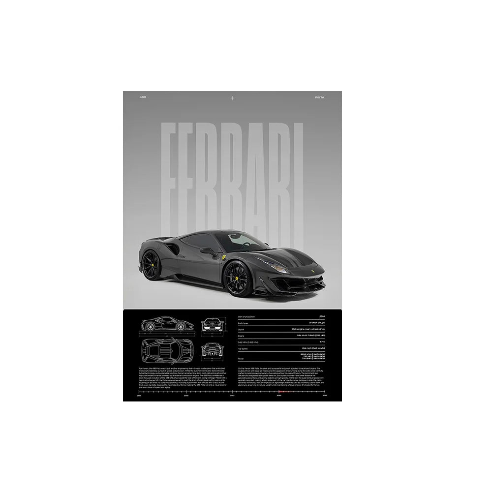 Sports Car Framed Canvas Prints
