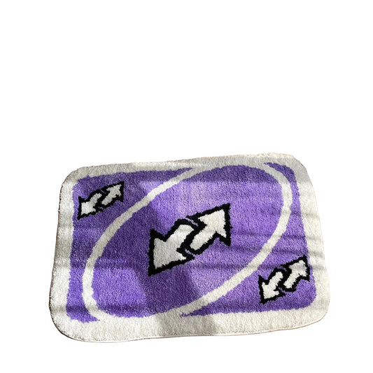 Uno Reverse Card Tufted Rug