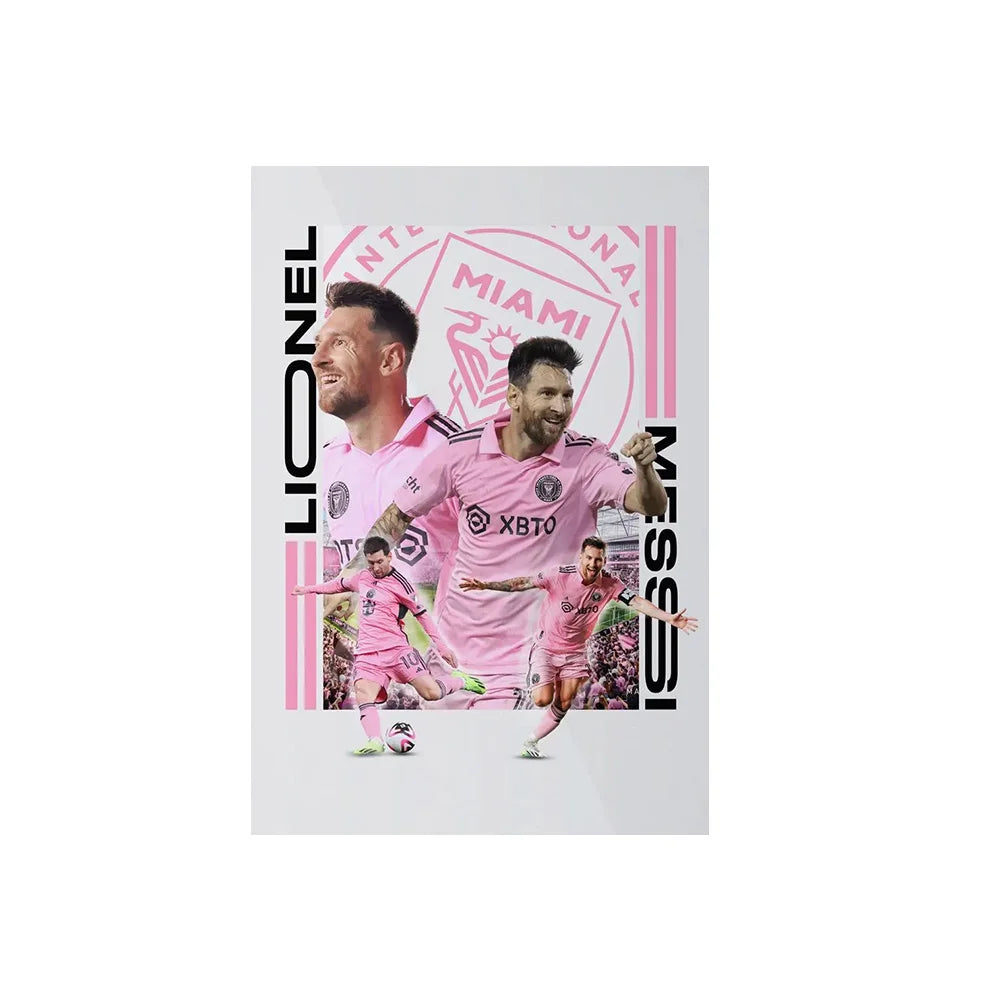 Soccer Player Framed Canvas Print